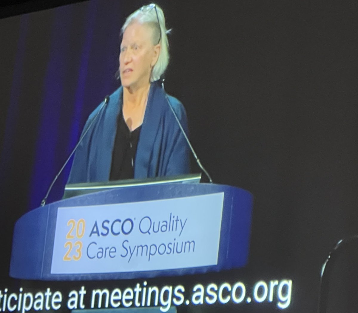 Inspired by Dr Kelly Shannahan —a 10 year survivor of metastatic breast cancer providing insight on the financial toxicity in her journey ⁦@ASCO⁩ #ascoqlty23