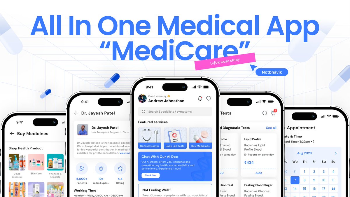UX/UI Case Study Alert 🚨

It's a mobile platform created to provide holistic support for booking doctor's appointments, lab tests at their own convince.

Do check out the case study here:
lnkd.in/dia2Jtq8

Would love to know what you folks think about this :)