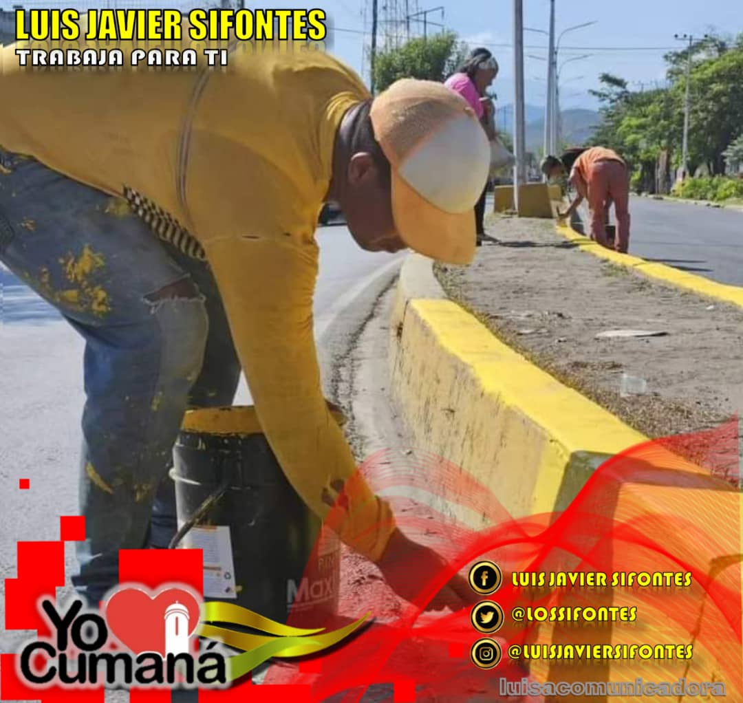 Osma_rys19's tweet photo. YO♥️CUMANA
🌻Por una Hermosa Ciudad 🌻

❣️ #27Oct Alcaldía de #Cumana siguen desplegadas bajo las orientaciones del alcalde ▶️  .@lossifontes ◀️ en jornadas de Embellecimiento de calles y avenidas en la ciudad ❣️
#DiálogoConvivenciaYPaz
#FelizViernes
#Sucre
♦️.@NicolasMaduro https://t.co/zDYrPczKou
