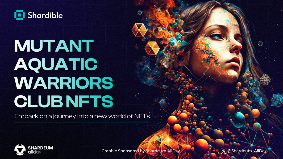 🌊 Dive into a new #NFT dimension!

💥 <a href="/shardible/">Shardible (building on Shardeum)</a> brings you a low code end-to-end NFT marketplace on <a href="/shardeum/">Shardeum</a> that will blow your mind

Discover Mutant Aquatic Warriors Club NFTs, one of the pioneering collections on #Shardible 👇

#Shardeum_AllDay #Shardeum

[1/7]