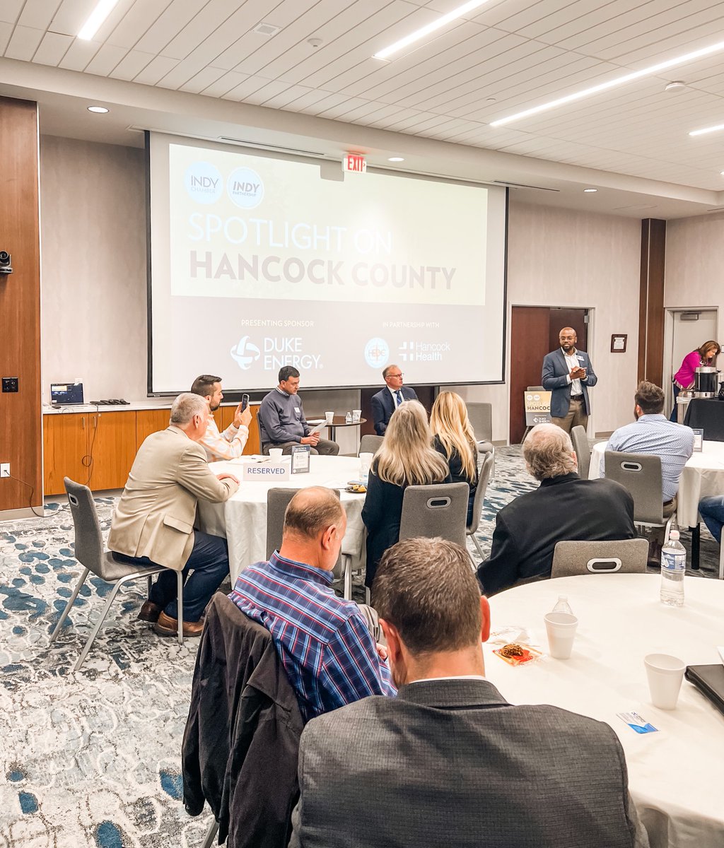 Good morning from the eastern side of the #IndyRegion, where we’re kicking off our last #SpotlightOn of the year, featuring the #HancockCounty community. 📍