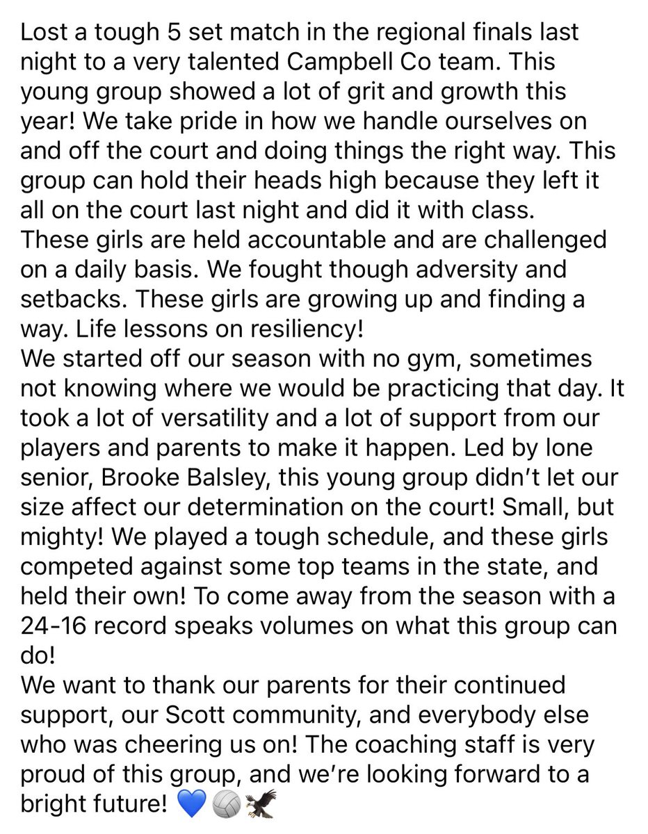 shseaglesvball's tweet photo. We have a lot to be proud of💙🦅🏐 https://t.co/qb2xemerCk