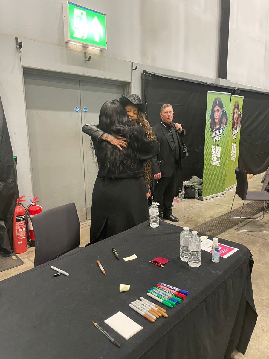 comconliverpool's tweet photo. Forever reuniting old cast members at our cons 💗 We love you Kat (@KatGraham), Joseph (@JosephMorgan) and Persia (@RealPersiaWhite) https://t.co/bOlosSHeNW