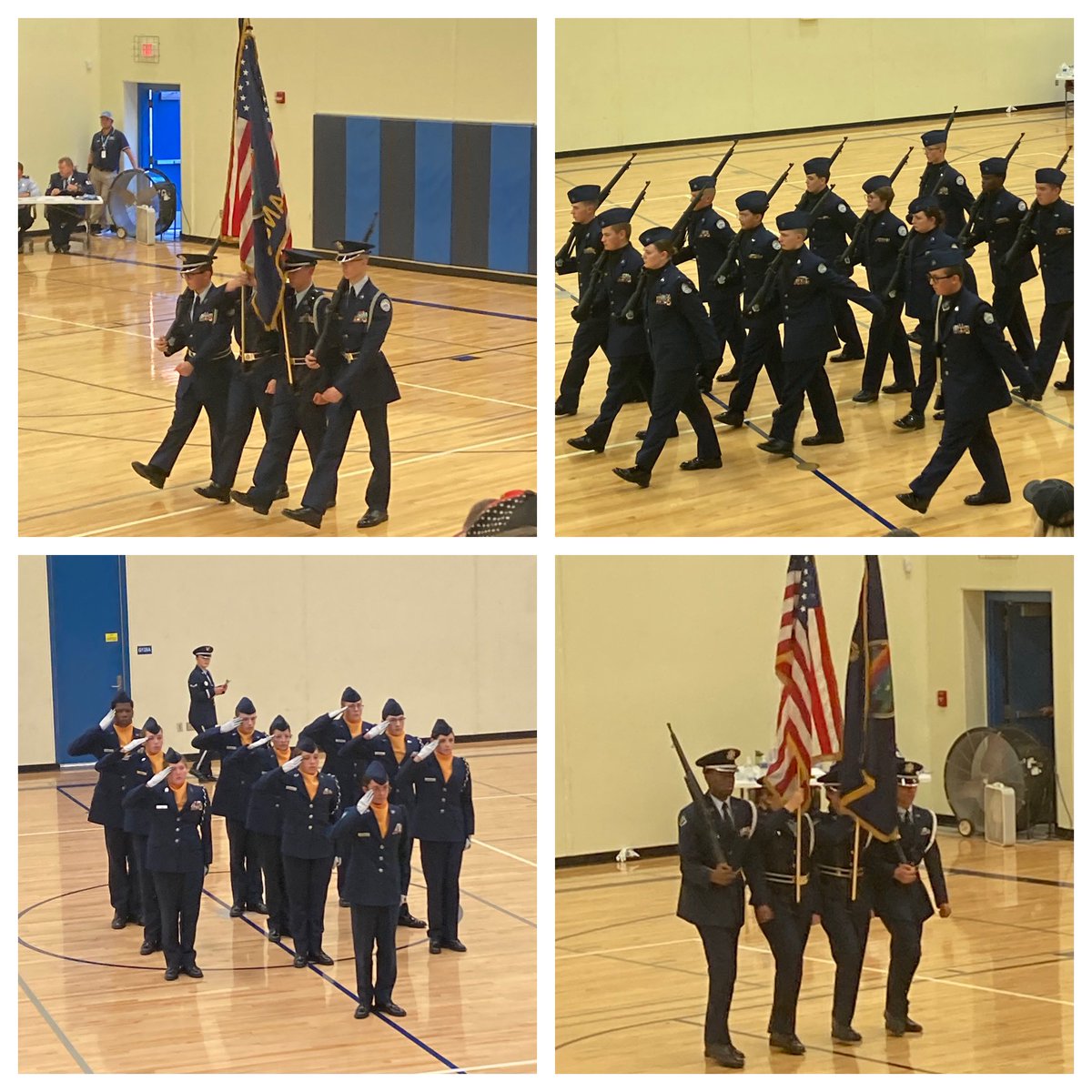 Derby HS’s AFJROTC drill teams ended the fall drill season last night, competing against Wichita East & Wichita NE.
First Year Cadets: 1st
Armed Regulation Drill: 2nd
Unarmed Regulation Drill: 2nd
Unarmed COLOR GUARD: 1st
Armed COLOR GUARD: 1st

Great job cadets! #DerbyProud