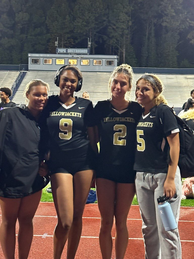 We love our multi sport athletes! Good luck to Macey, Gabby, Madison, and Mae as they take on flag football!