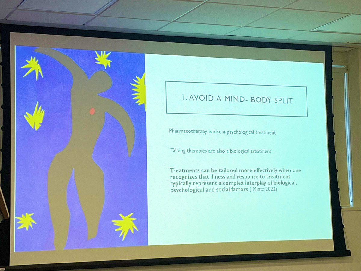 dr_l_evans's tweet photo. . @HaroulaKon keeping the energy up after lunch, discussing technical principles of psychodynamic pharmacology and a framework for reflection. #medpsychday2023 https://t.co/eK07zFTVfM