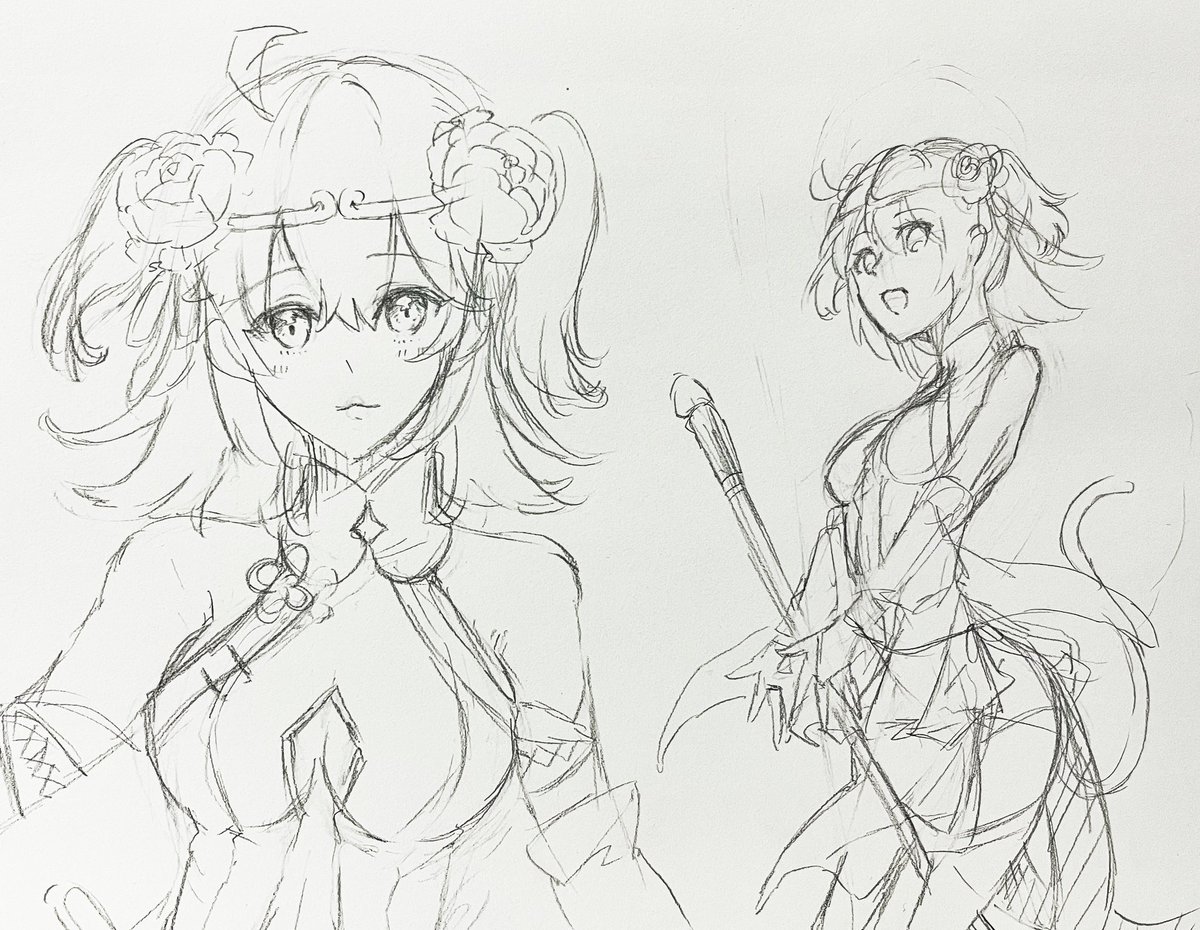 ぐだ可愛く描きたくて描き方を色々模索してるのと定期的な三英傑ぐだがほしい。復刻してくれ。 