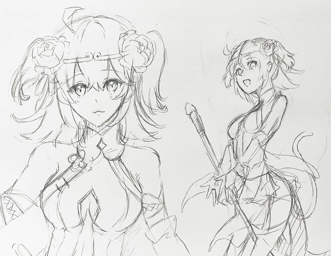 ぐだ可愛く描きたくて描き方を色々模索してるのと定期的な三英傑ぐだがほしい。復刻してくれ。 