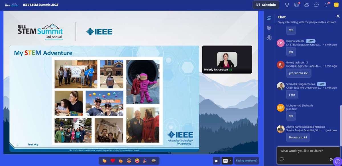 TryEngineering's tweet photo. We're kicking of the last day of the #IEEESTEMSummit with a session about how to make #STEMoutreach for school-aged children a reality for you. Join us live with presenter Melody Richardson now! https://t.co/FhbgJtiTGg https://t.co/1BXq6b2bpr