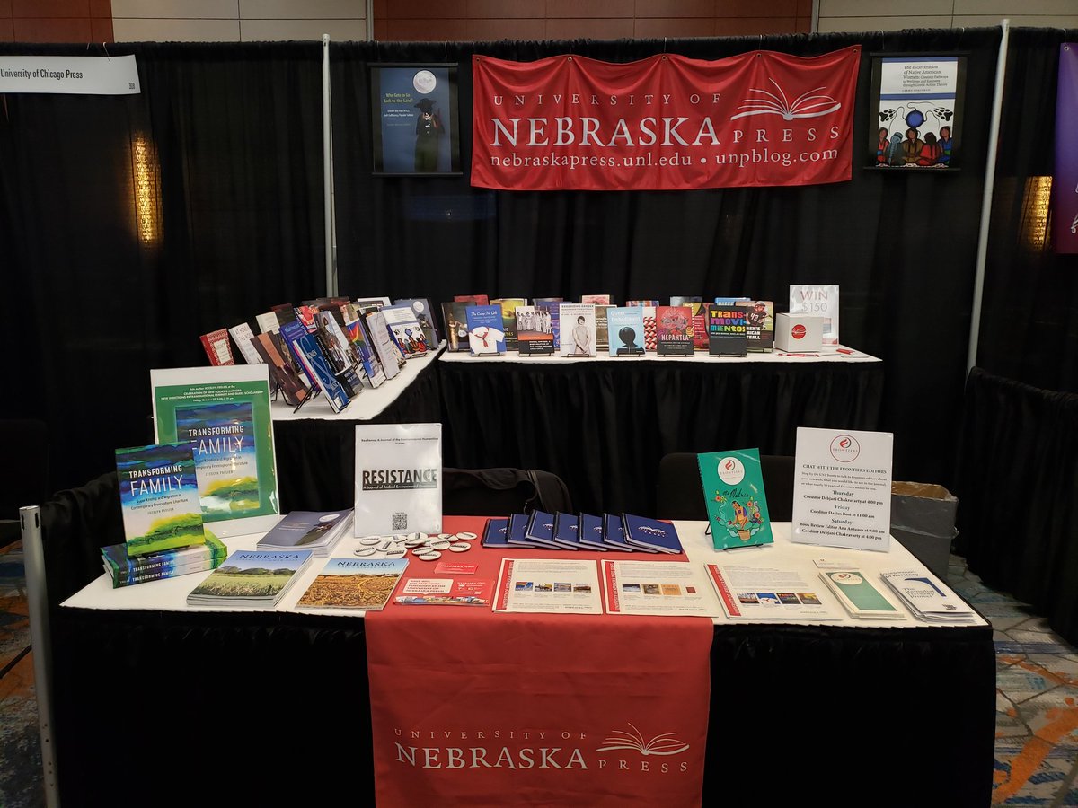 Come check out our booth at #NWSA2023. We have a variety of fabulous books and welcome any project ideas on #womensstudies #Gender #sexuality and more! @UnivNebPress @nwsa