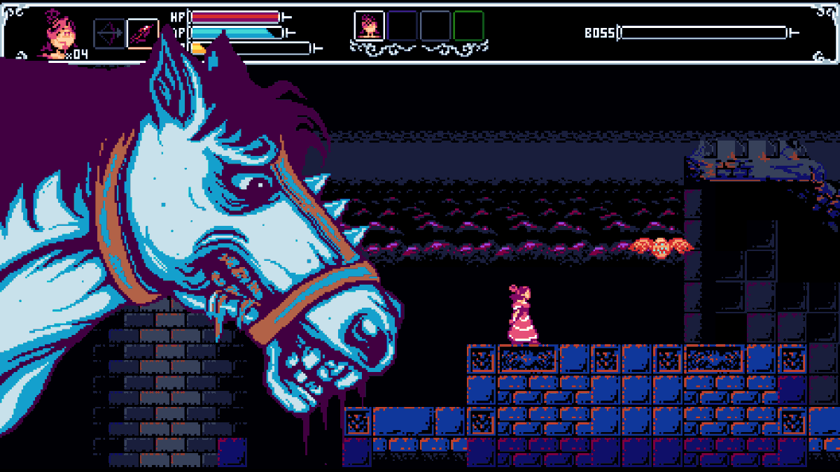 KaneBelmont's tweet photo. Dei uma jogadinha na Demo disponível na Steam de Darkest Abyss da @2ndBossGS pra poder ver o game com mais calma, conheci ele na @retroconoficial, eu já tinha amado o jogo lá e agora pude ouvir a música da primeira fase e ela é muito boa, mantiveram o nível do Savage Halloween! https://t.co/SO0MD7tGUS
