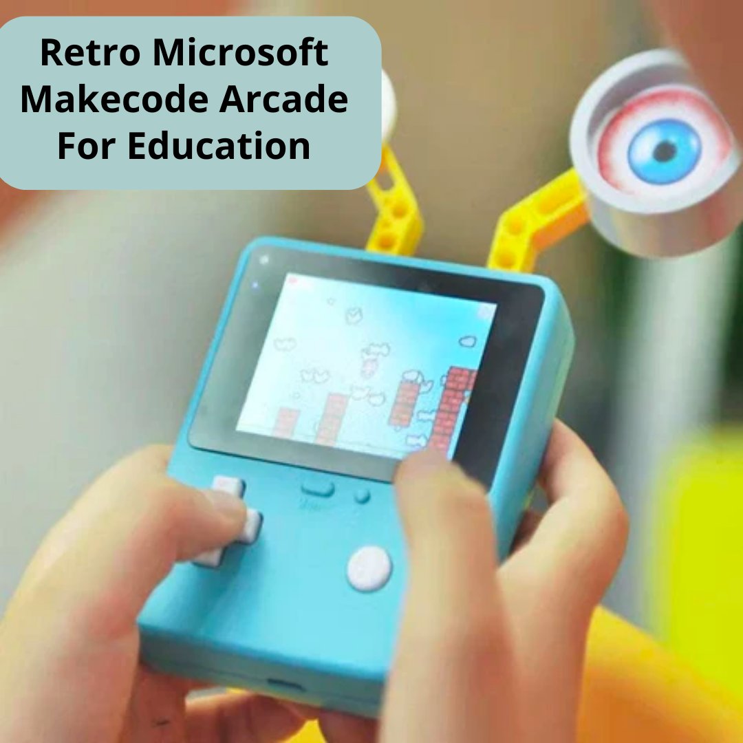 The first arcade device on a big screen with a high resolution. Kids are able to use them to create their games in a fun and easy way through the blocks program tinyurl.com/yj4tejw3 #educationaltech #codingforkids #arcadegames #gamecreation #FridayVibes