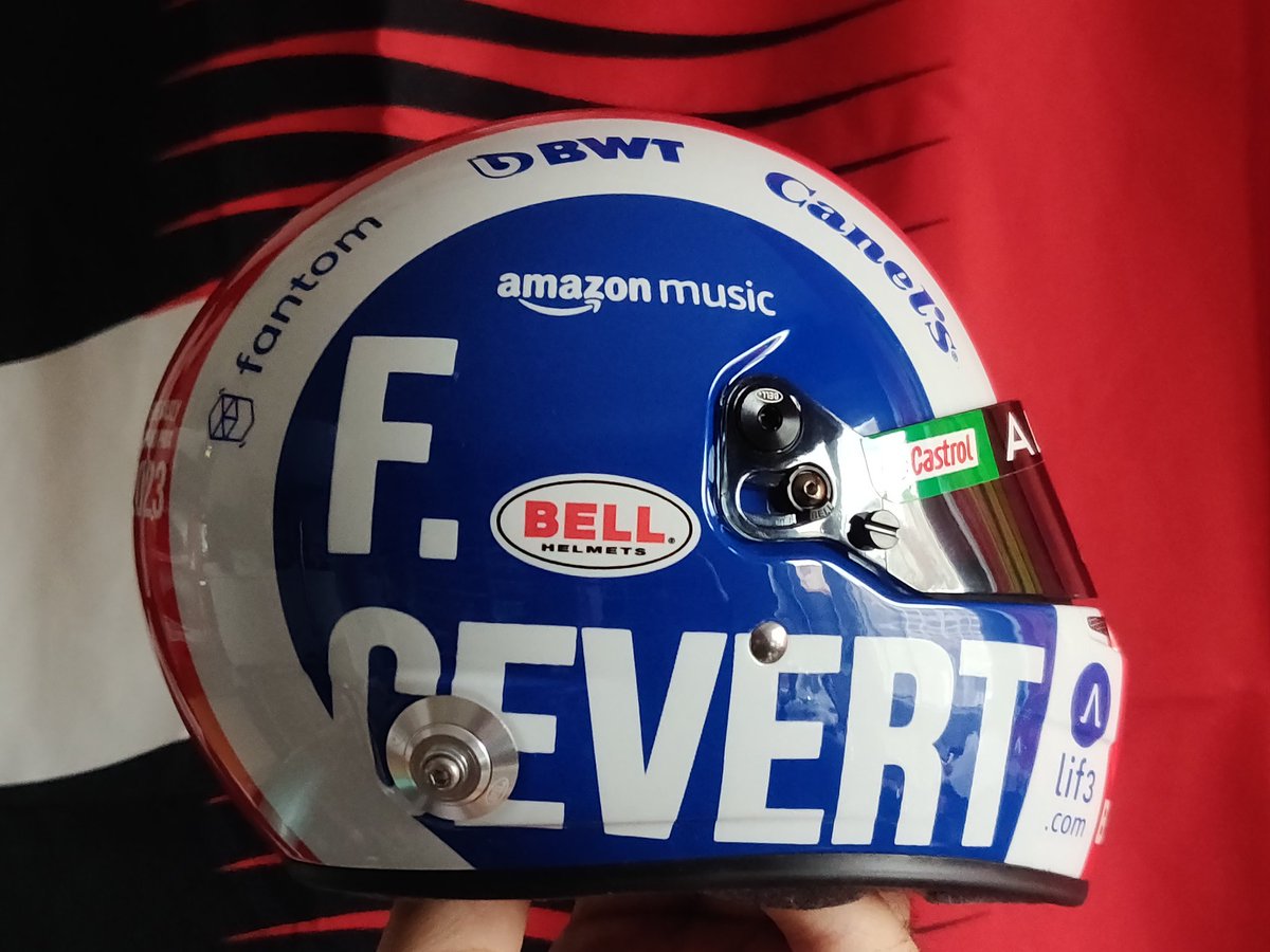 FerrariFM's tweet image. J'ai craqué 😅😅Il est magnifique 😍😍
Merci à @PierreGASLY et l'équipe
Et félicitations à BS Designs 👏
 #Helmet #Casque #AlpineF1 #MexicoGP #USGp #F1