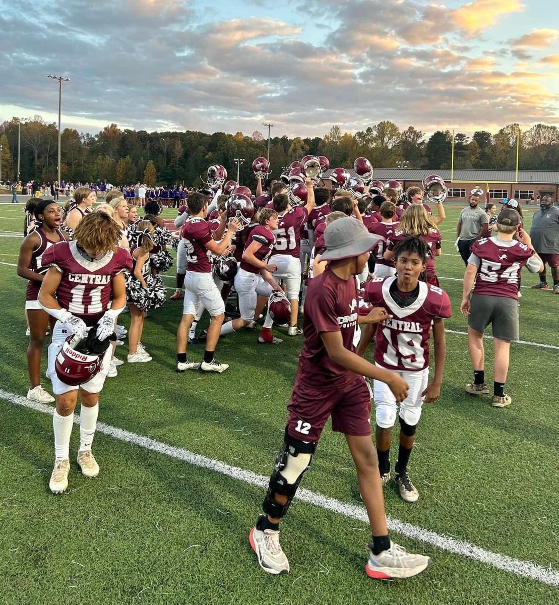 Central Middle School is Championship bound following their 26-6 win over Villa Rica! The Lions will face off against Rockmart. 🏈
<a href="/LIONSTRONGFB/">Central Football</a>