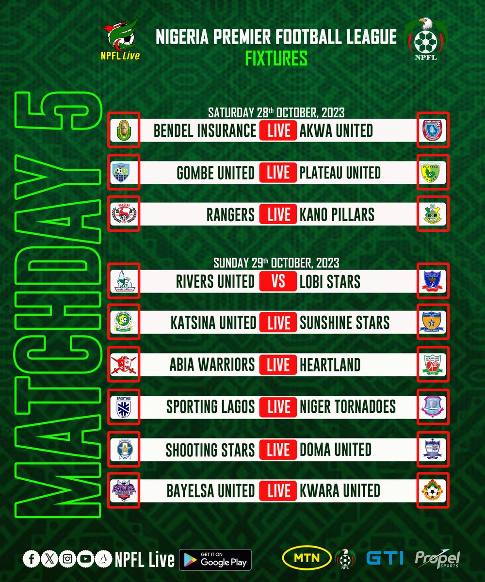 READY FOR MD5? Catch the action this weekend on NPFL Live.

#NPFLLive
#NPFL24