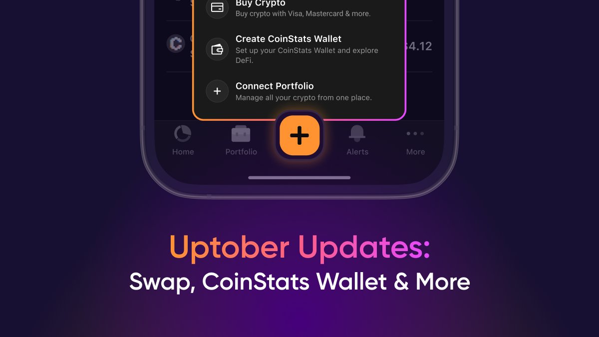 Welcome to Uptober Updates! 🚀 The new version of CoinStats is knocking on your door, ready to give you a handful of sweet changes 🍬 Let's jump in👇