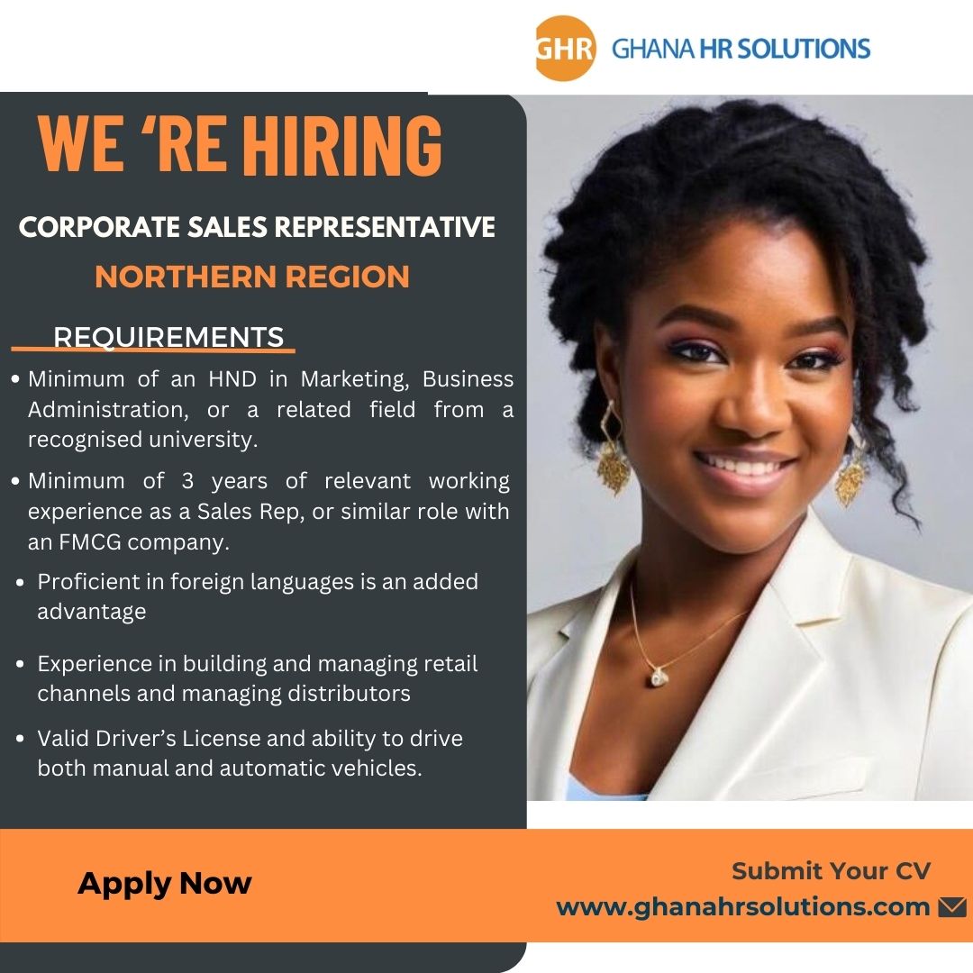 #salesexecutive #salesandmarketingjobs #FMCG #marketers #manufacturingjobs #cementindustry #northernregionjobs #ghanahrsolutions #vacancy #sharepost