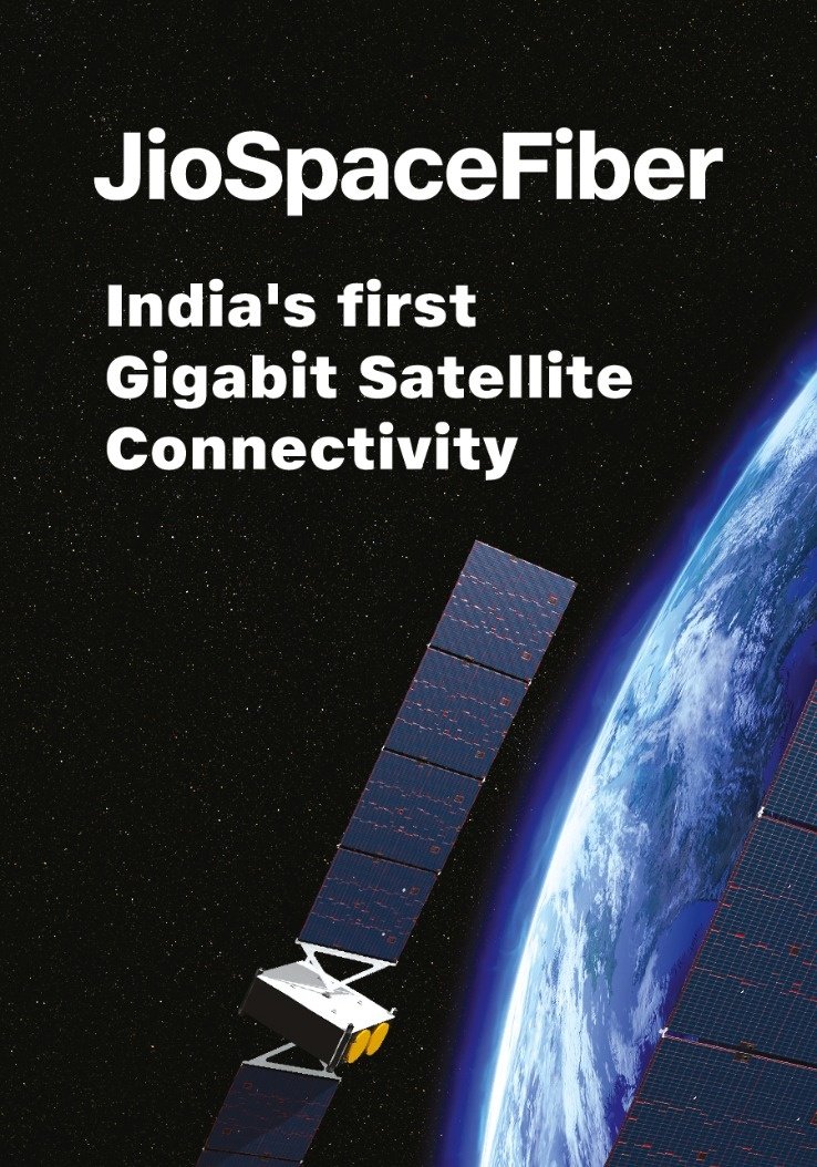 Jio space fiber satellite based internet service in India