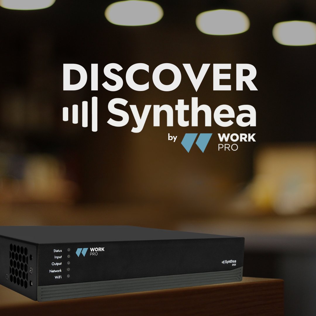 🔉 Discover Synthea Series, by WORKPRO Crafted with precision to meet the demands of audio integration, Synthea is an ultra-versatile range of amplifiers. More details ➡️workproav.com/synthea

#workpro #avsolutions #workproofficial #grupoequipson #equipsongroup