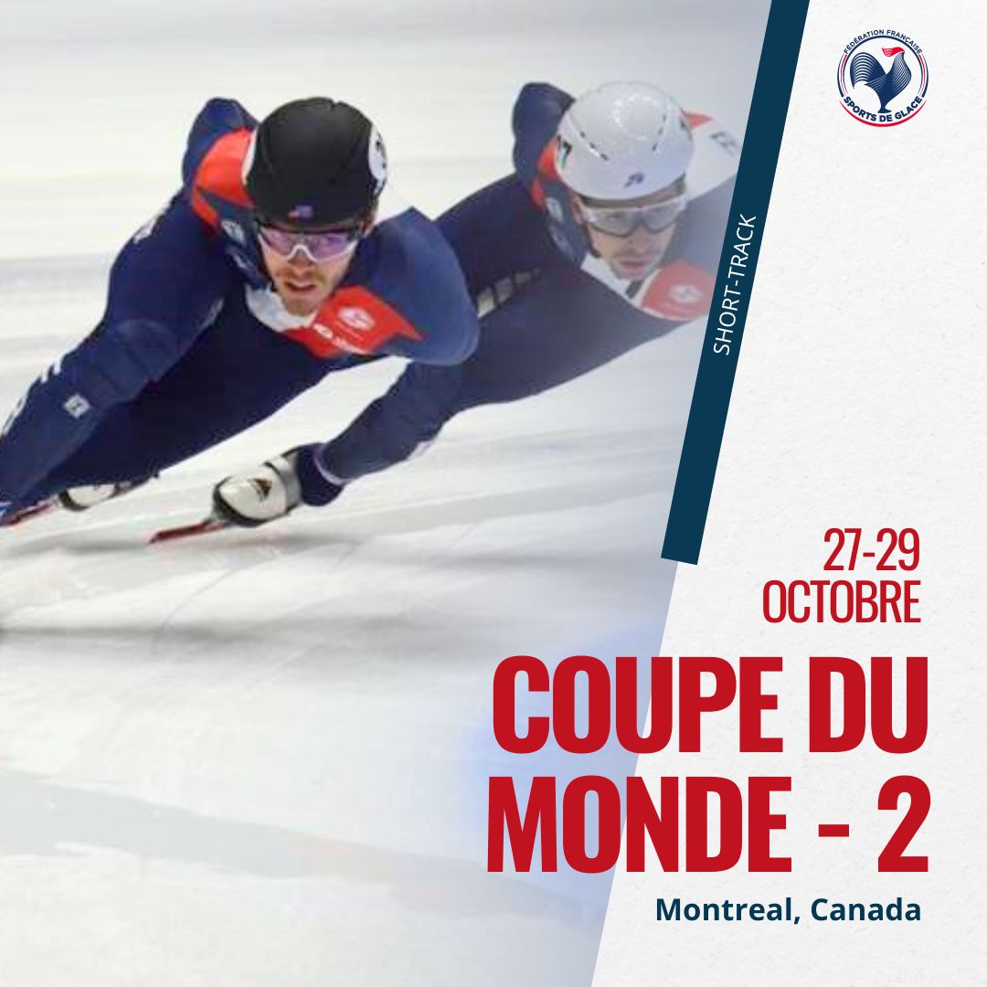 ffsportsdeglace's tweet image. ➡️ 2ème étape de la Coupe du Monde de Short-Track

Notre Team France continue la compétition à Montréal ce week-end pour espérer remporter de nouvelles médailles 💪 

#shortrack #ffsg #teamfrance