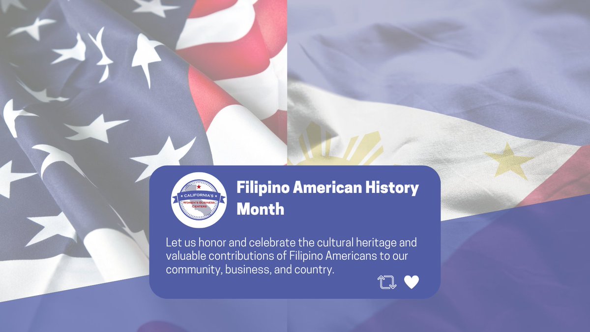 This October, we recognize and celebrate the rich cultural heritage, accomplishments, and contributions of Filipino Americans to the United States. #FilAmHistoryMonth