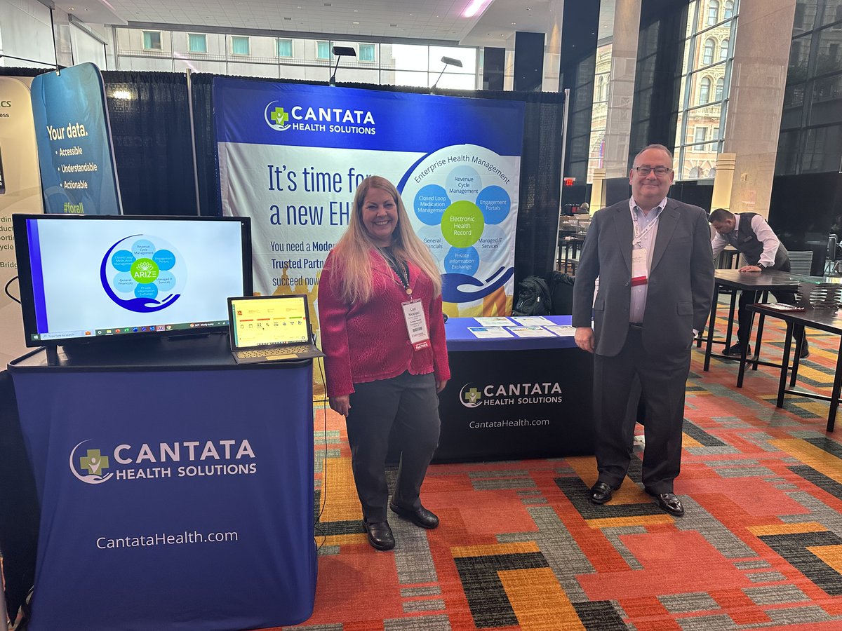 Cantata_Health's tweet photo. Second day of exhibiting in #Philly at the @openmindscircle Technology and Analytics Institute. Visit Adam and Lori at Booth 404 to see why Arize is the modern EHR behavioral health providers deserve.

#Healthcare #HealthIT #EHR #BehavioralHealth #OMTechnology #TogetherWeWin https://t.co/uw1pWDGskC