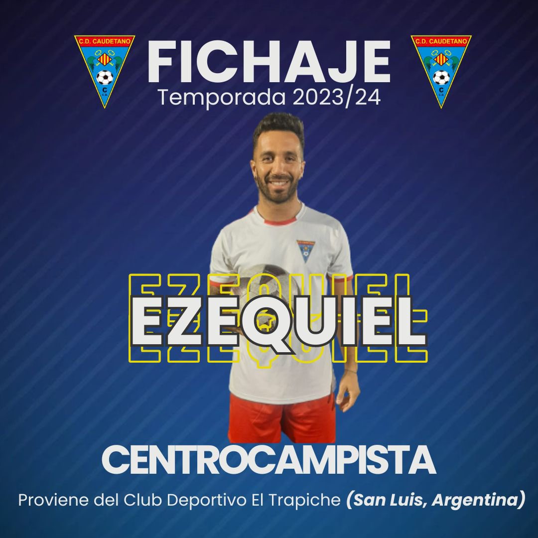 🔥Fichaje! Os anunciamos el fichaje de Ezequiel, jugador argentino que viene a reforzar al equipo. 

⚽️Visión de juego, calidad y gran golpeo de balón, son sus mejores virtudes. Bienvenido! #hastaLaVictoriaSiempre