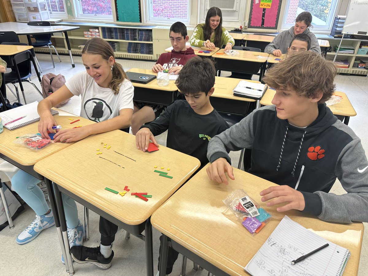 mlittlemath's tweet image. In our algebra tile era!  It’s my favorite era of all!  ✖️🟰1989