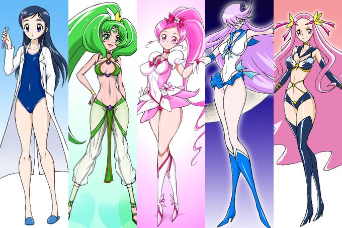 #推しキュアファイブ
今までに描いたキュアファイブ 