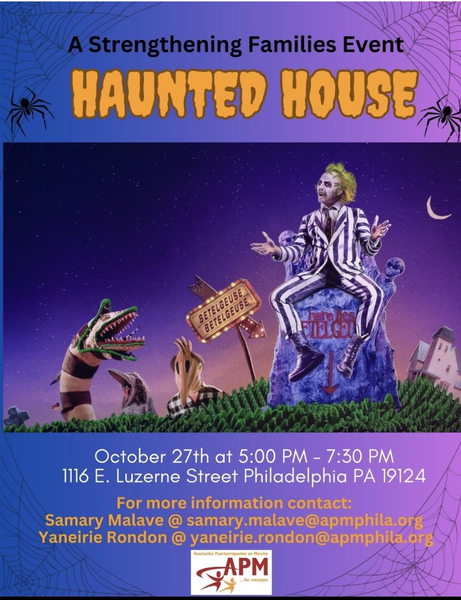 Spooky Friday calls for a haunted house rendezvous! Where: 1116 Luzerne Street, Philadelphia, PA 19124 When: October 27, 2023 Time: 5 PM to 7:30 PM Spook you there!