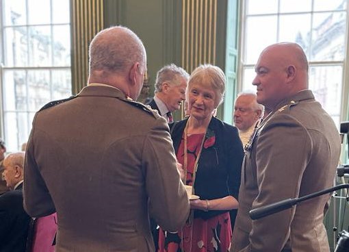 A pleasure to attend the Royal British Legion launch of the Poppy Appeal for 2023 in Mansion House, York. Soldiers and Officers from 21 MMR and HQ 2 Med Bde got the opportunity to discuss remembrance with veterans and the Mayor’s Civic Party.