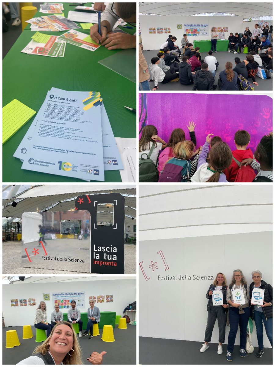 🏁È iniziato ieri a #Genova il <a href="/FDellaScienza/">Festival della Scienza</a>. Tra i 16 laboratori interattivi organizzati dal <a href="/CNRsocial_/">CNR Consiglio Nazionale delle Ricerche</a> c'è il serious game "Sustainable lifestyle: the game, Come diventare sempre più sostenibili" a cura di #Cnr_Ipcb.

Venite a giocare con noi! 

Info 👉festivalscienza.it/programma-2023…