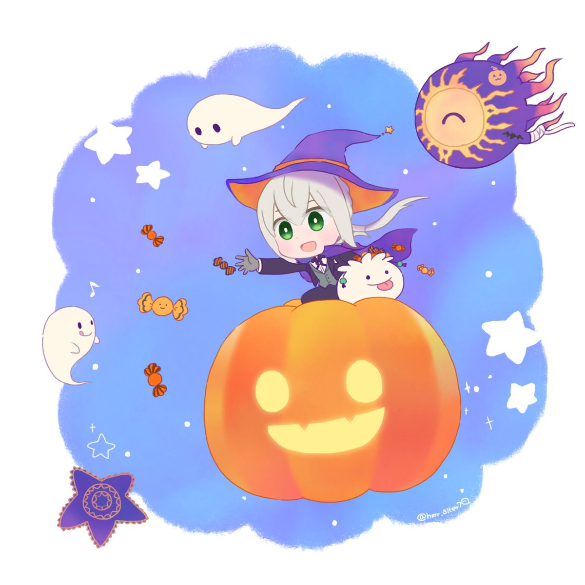 ハロウィンもうすぐだ(過去絵)🎃🕸 