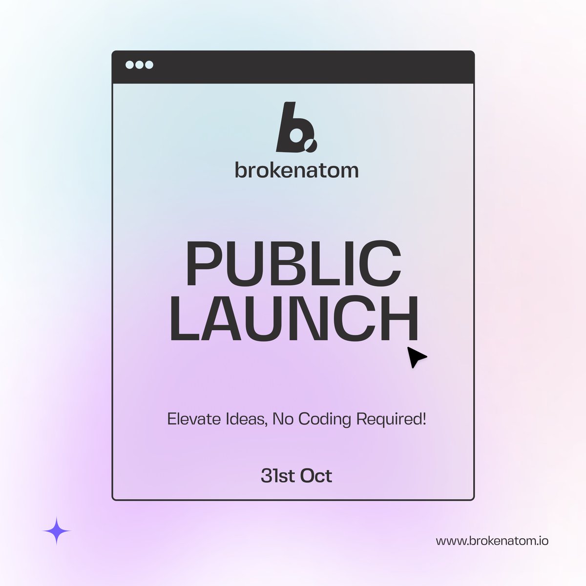 brokenatom_io's tweet image. Exciting News!📢 Brokenatom takes flight as a no-code platform on October 31st.✨  Get ready to revolutionise the way you build. 💪🏻💯
Stay tuned for our launch!

#NoCodeRevolution #BrokenatomLaunch #EscapeTheCoding #StartupIndia #NoCoding #nocodenoload #BuiltWithBrokenatom