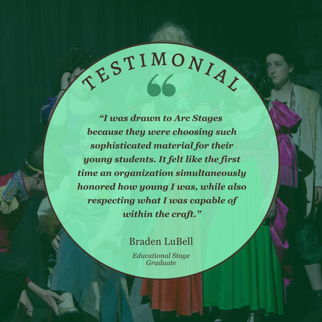 Join us for our session of theatre workshops this winter! Registration will be available online this December. 🎭

#ActorTestimonial #StudentTestimonial #EducationalStage #ArcStages