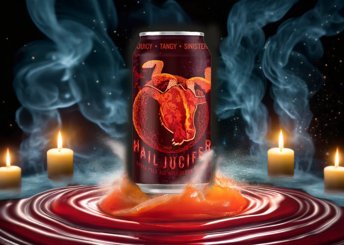 All Hail has broken loose in the taproom! Hail Jucifer, our Blood Orange IPA w/ Citra. 6.66% abv is here for your enjoyment.