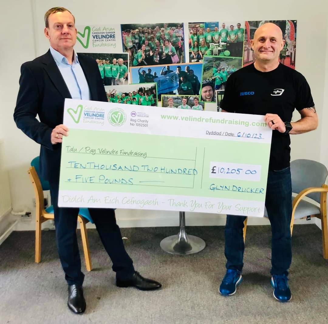 💚 As well as an Ironman he's also an incredible fundraiser!!! Glyn Drucker completed Ironman Wales 2023 for Velindre and raised an incredible £10,205 in sponsorship! Both are absolutely incredible achievements and we are beyond grateful to Glyn 👏