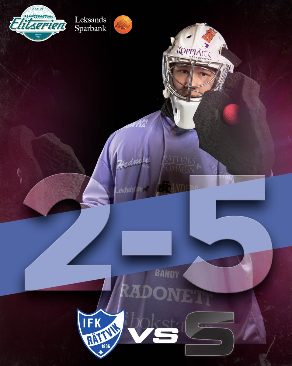 En intensiv och jämn premiär i Arenan. Matchen slutade till sist 2-5 mot Sandvikens AIK - tre hörnmål av SAIK. Rättviks mål gjordes av Jack Ternander (straff) e. 31.33 och Lucas Dalin e. 10.09. Nu laddar vi om inför damernas premiär imorgon klockan 16.00 mot Sunvära SK. #svbandy