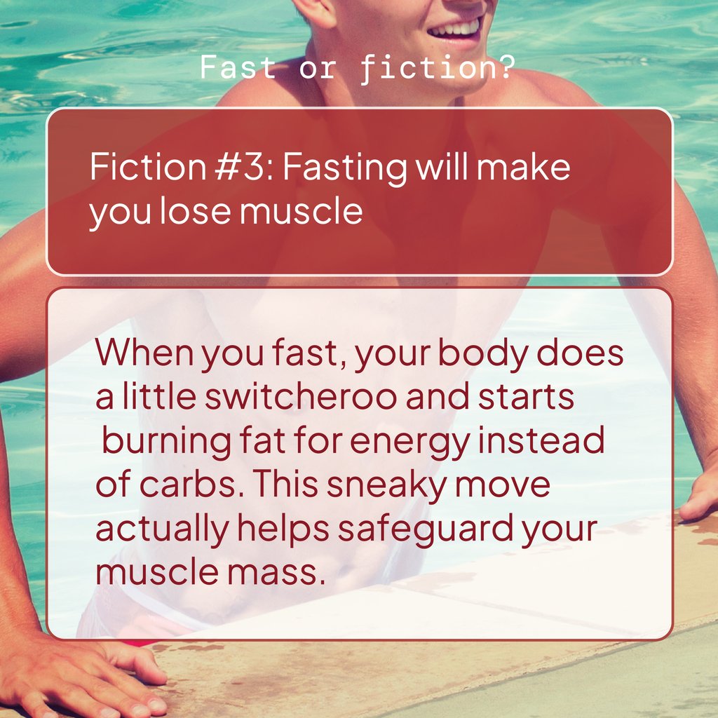 It's Fasting Friday and today, it’s time to break some common fasting myths 🧐

We’re about to separate fact from fiction, one misconception at a time.  Get ready for some major ‘aha’ moments! 

#HungryforKnowledge #FastingFacts