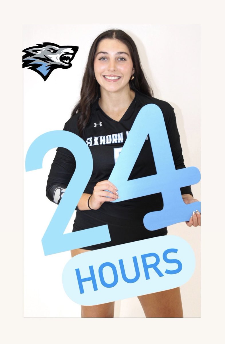 2️⃣4️⃣ HOURS AWAY‼️

🏐B2 District Final
📍Elkhorn North HS

🗓️Saturday, 10/28
🆚Omaha Mercy Monarchs🦋
🕕1:30pm

Wolves look to punch their ticket to State on Saturday. 🎟️🥊

Come out &amp; cheer them on!📣

#GoWolves🐺🏐