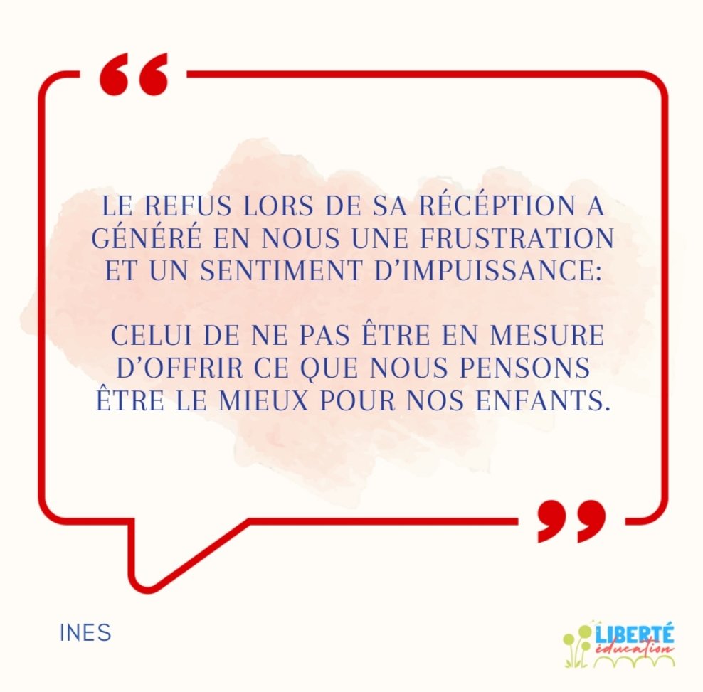 Les citoyens qui font le choix de l'instruction en famille #ief pour l'enfant mûrissent leur projet éducatif au bénéfice de son intérêt supérieur.

Certains parents ont reçu un refus d'#ief non argumenté de la part de leur Académie, qui crée un sentiment d'incompréhension et de
