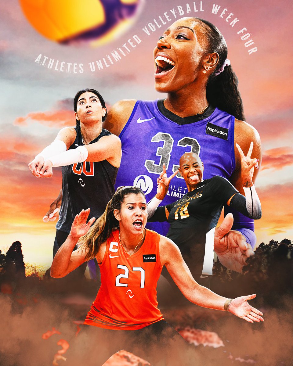AUProSports's tweet photo. First look at the official #AUVB Week 4 poster 🤩

Get tickets now to secure yours 👇

🎟️ https://t.co/bBIY3dRTO2 https://t.co/7wMcOlItDs