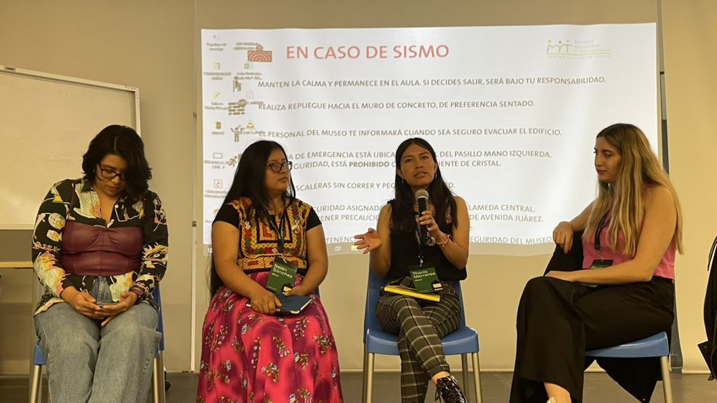 quintoelab's tweet image. Cuando decía “soy indígena”, no me creían: Thania Marreros. Resalta que “también podemos hacer comunicación desde el territorio, y eso a mí me gusta mucho”.

#ForoLatam