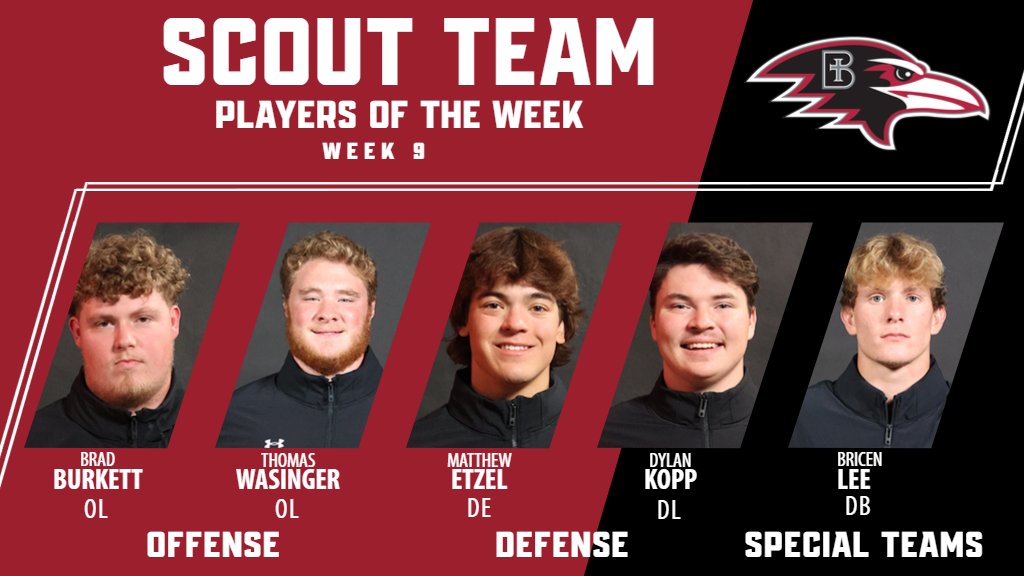 Congratulations to our Scout Team Players of the Week! #UnleashGreatness