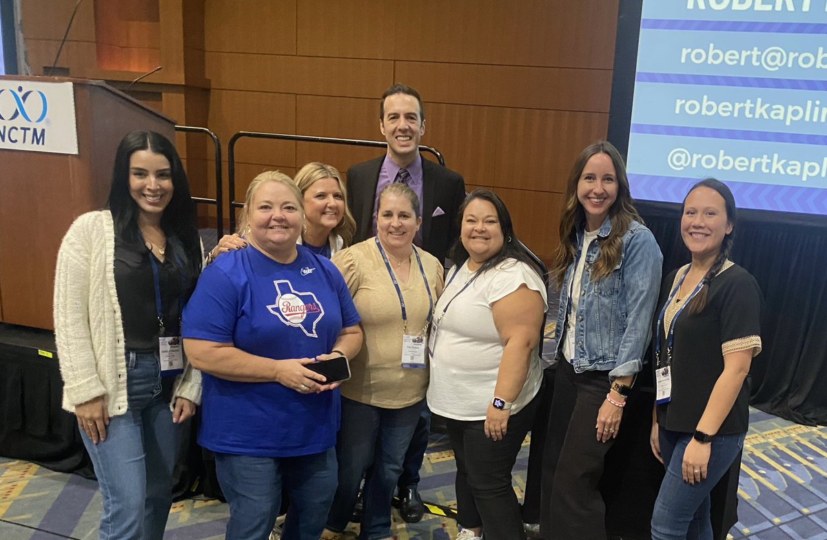 We are excited to get to learn from @robertkaplinsky while attending #NCTMDC23 @GISDTLD @gisdnews @katye_turner @MsPineros @KimClayton1968 @mimartin08 @mrspatten2 @TobiRSchmidt @Fanninfarmgirl