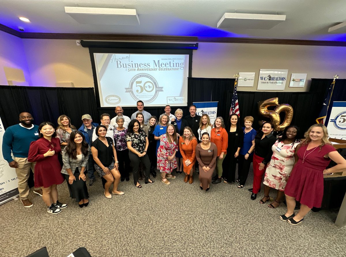 RealtyTexasLLC's tweet photo. Annual Meeting &amp; 50th Year Birthday Party! 🥳🎂💙 "The Perfect Celebration"✨ Will you be at the next party? 👀 Happy Birthday WC Realtors!
#realtytexas #texasrealestate #realestate #austintexasrealestate #austin #ATX https://t.co/sAkXvTW0OA