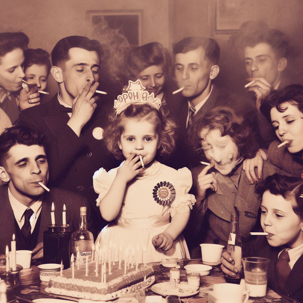 pixfor6's tweet image. Vintage photos of child&apos;s birthday party in the 40s
#vintage #birthday #party #child #40s #oldtime #cigarette #smoking #familyfun #family