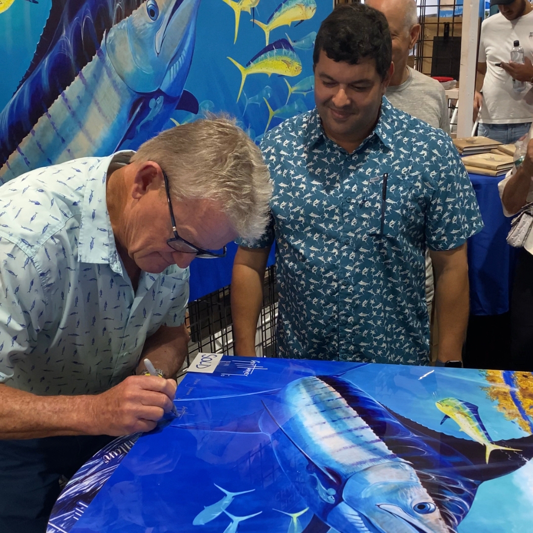 The Fort Lauderdale Boat Show is in full swing! Make sure to visit the Guy Harvey booth, which is located at Booth #25, where you can meet Guy himself and explore the world of Guy Harvey. We welcome you to drop by and say hello! #GHF #GuyHarvey #FLIBS