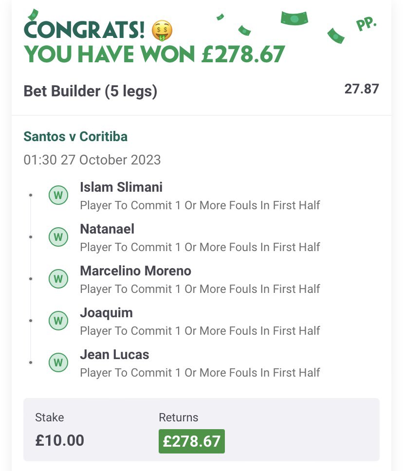 InplayIcon's tweet image. And some after booms from early morning Brazil - first half fouls seem to be all or nothing from what I’ve found so far