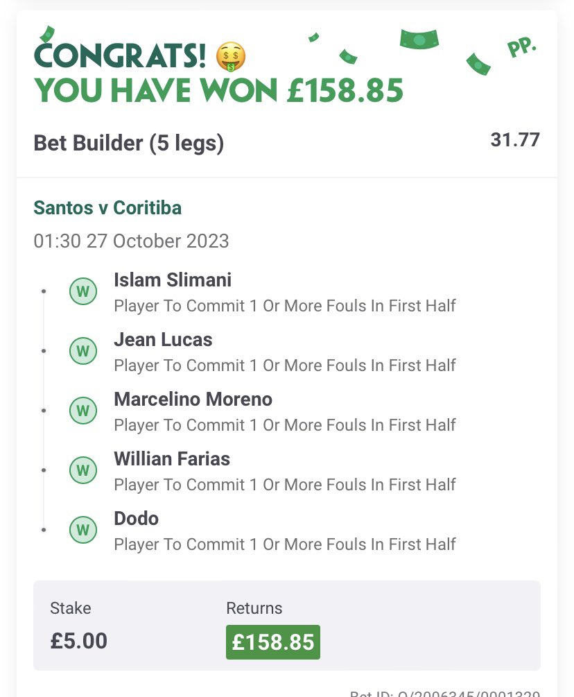 InplayIcon's tweet image. And some after booms from early morning Brazil - first half fouls seem to be all or nothing from what I’ve found so far